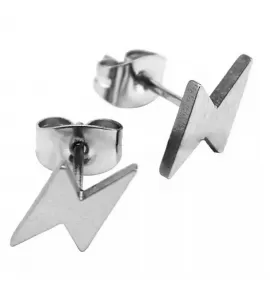 Серьги-гвоздики в форме молнии Everiot SE-ZS-2013 из стали