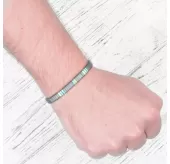 Браслет в стиле Шамбала Everiot Select LNS-2019 из натурального гематита