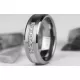 Мужское кольцо из тистена (титан-вольфрама) с фианитами Tisten R-TS-024