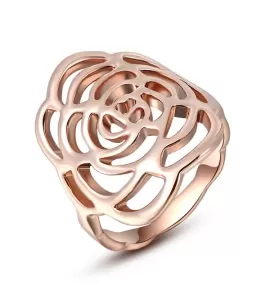 Кольцо ROZI RG-88230 со стилизованной розой