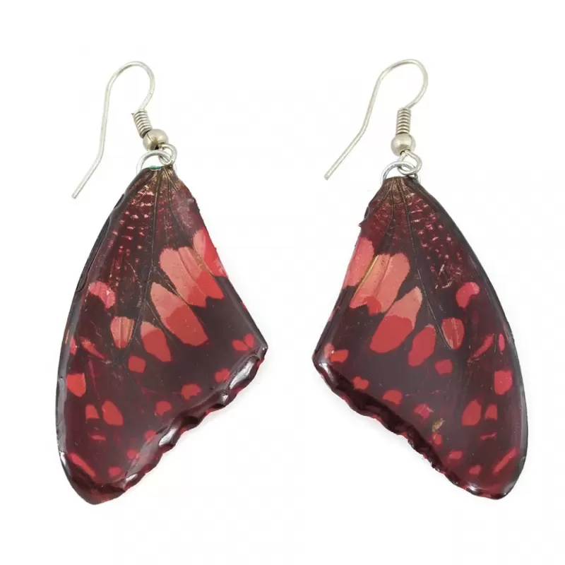 Серьги Indigo ING-RR-158 крылья бабочки с узором