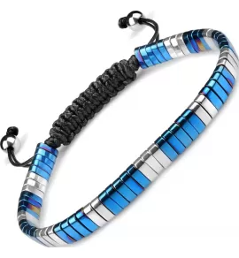 Браслет в стиле Шамбала Everiot Select LNS-2020 из натурального гематита