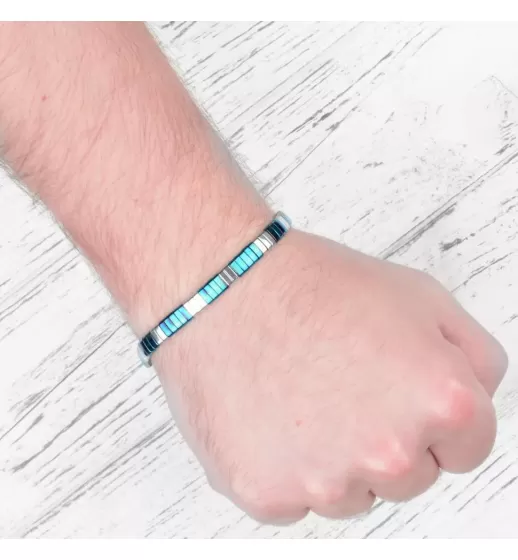 Браслет в стиле Шамбала Everiot Select LNS-2020 из натурального гематита
