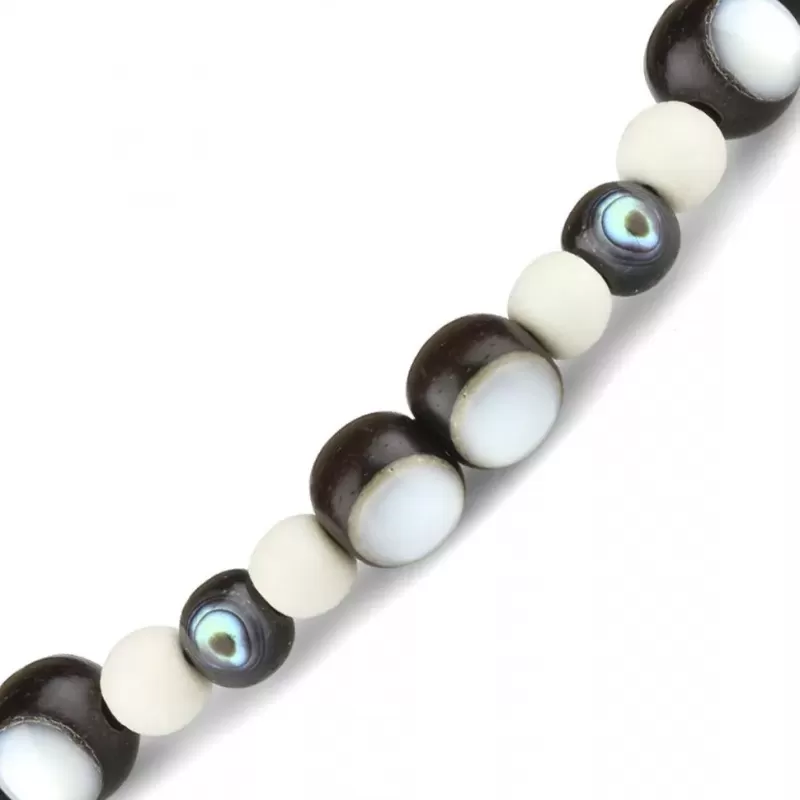 Браслет Шамбала Everiot Select LNS-2246 из дерева и галиотиса