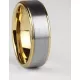 Мужское кольцо из тистена (титан-вольфрама) с покрытием цвета желтого золота Tisten R-TS-028
