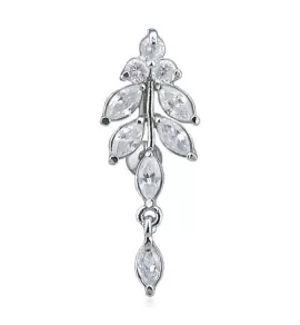 Украшение для пирсинга пупка Pirslab NTRT3625 из титана с фианитами