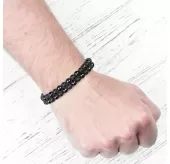 Браслет Шамбала Everiot Select LNS-0212 из натурального агата в два ряда