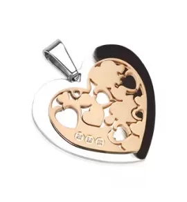 Кулон в форме сердца TATIC SSPL-5486R