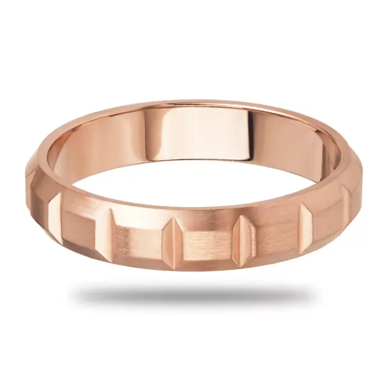 Помолвочное кольцо из стали TATIC RSS-8448-RD