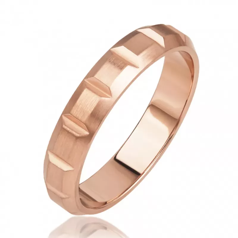 Помолвочное кольцо из стали TATIC RSS-8448-RD