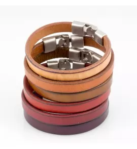 Кожаный браслет мужской Everiot BC-DL-612 разных цветов