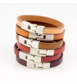 Кожаный браслет мужской Everiot BC-DL-612 разных цветов