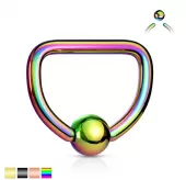 Серьга из стали PiercedFish RSDT для пирсинга септума и хеликса