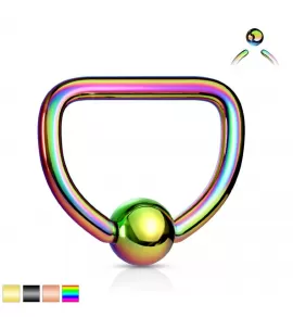 Серьга из стали PiercedFish RSDT для пирсинга септума и хеликса