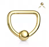 Серьга из стали PiercedFish RSDT для пирсинга септума и хеликса
