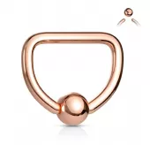 Серьга из стали PiercedFish RSDT для пирсинга септума и хеликса