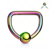 Серьга из стали PiercedFish RSDT для пирсинга септума и хеликса