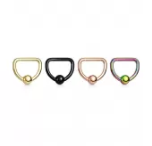 Серьга из стали PiercedFish RSDT для пирсинга септума и хеликса