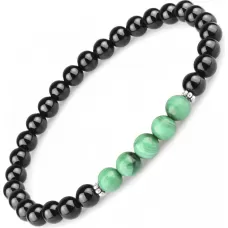 Браслет Everiot Select LNS-8038 из оникса и малахита