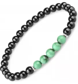 Браслет Everiot Select LNS-8038 из оникса и малахита