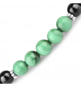 Браслет Everiot Select LNS-8038 из оникса и малахита