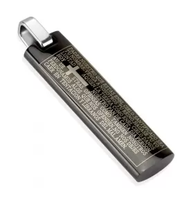 Мужской кулон TATIC SSPM-5881 с молитвой на испанском языке