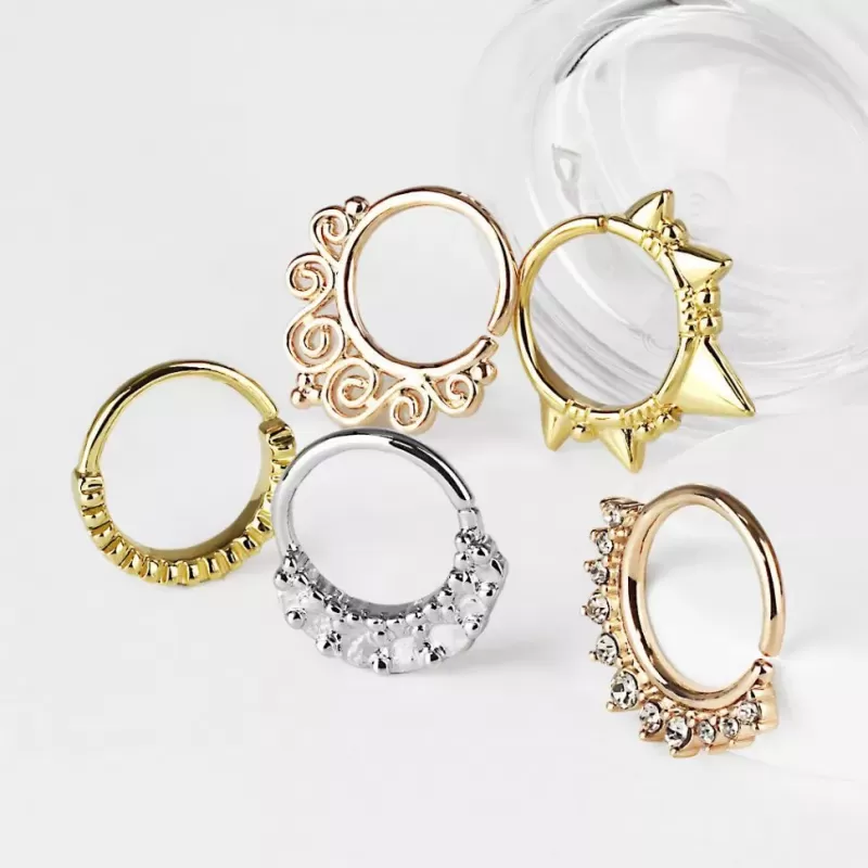 Серьга кольцо из латуни PiercedFish --SEP3-22 для пирсинга септума или хряща уха