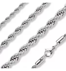 Цепочка из медицинской нержавеющей стали Spikes SSN08, плетение жгут