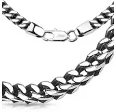 Мужская стальная цепочка Spikes SSNQ-3969