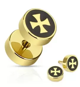 Серьга PiercedFish --PSFX-55 круглой формы (имитация плага)