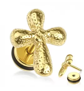 Серьга PiercedFish -PSFX-35 в форме креста (плаг обманка)