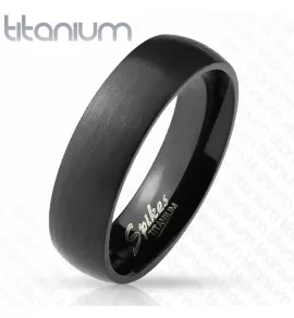 Кольцо из титана  Spikes R-TM-3882 черное матовое