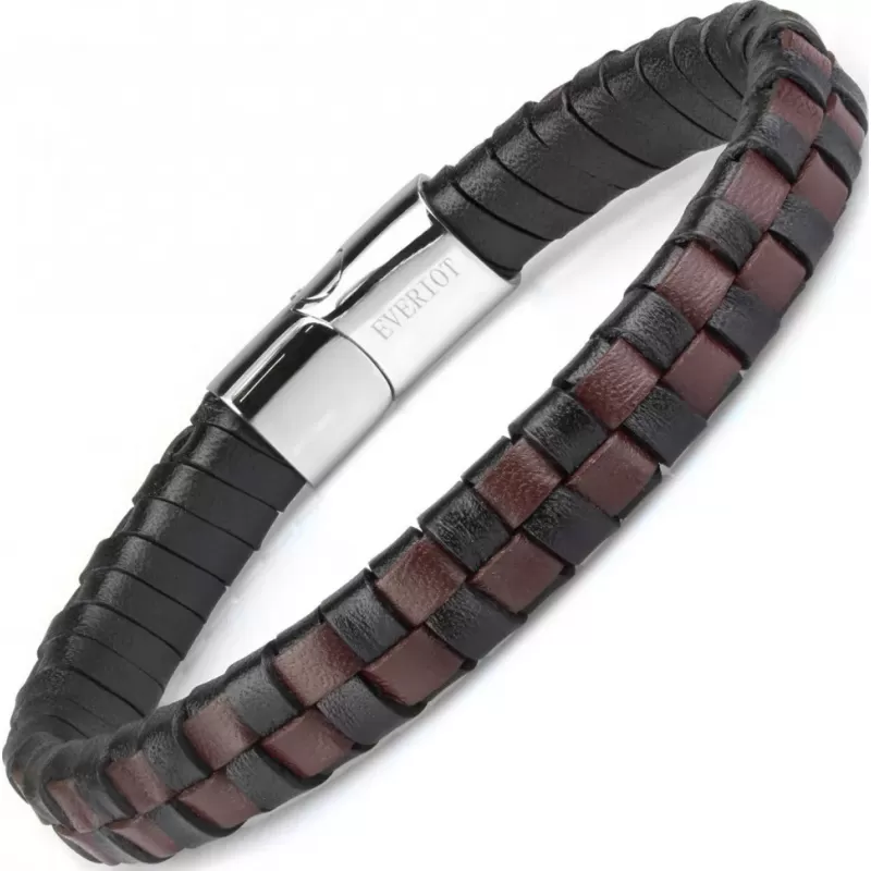 Кожаный браслет мужской Everiot RN-MJ-737