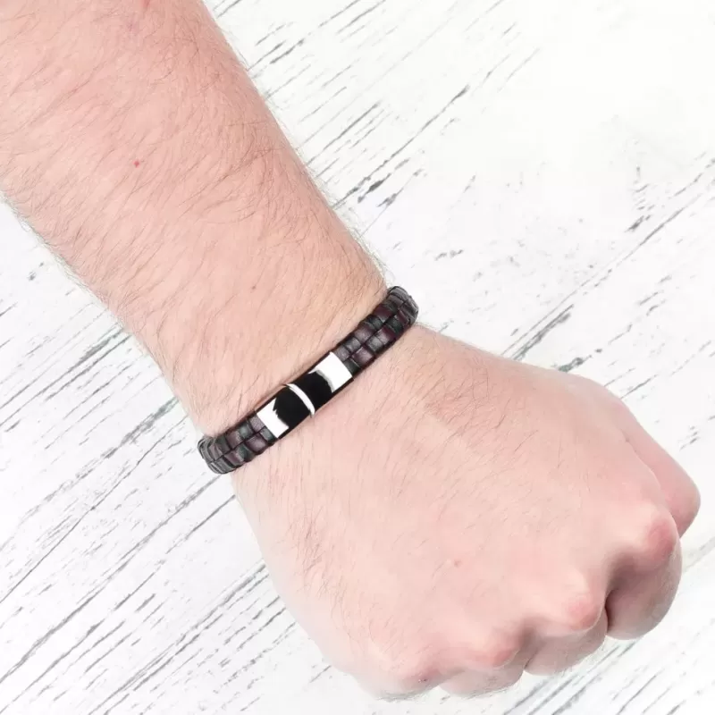 Кожаный браслет мужской Everiot RN-MJ-737