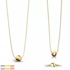 Минималистичное колье из цепочки с подвеской-шариком TATIC SNP-1460 из стали