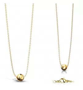Минималистичное колье из цепочки с подвеской-шариком TATIC SNP-1460 из стали