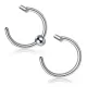Набор 2 шт. серьга для имитации пирсинга PiercedFish SET-RSFX-0022-ST из стали, на хрящ ух, хеликс, губу, нос