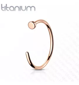 Кольцо из титана незамкнутое Pirslab T23NOH2-RD серьга для пирсинга септума и крыла носа