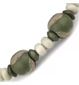 Браслет Everiot VD-MJ-1806 бежево-зеленый