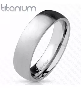 Кольцо из титана Spikes R-TM-3883 матовое