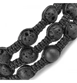 Браслет-спираль Everiot Select LNS-0108 из лавы (базальта)