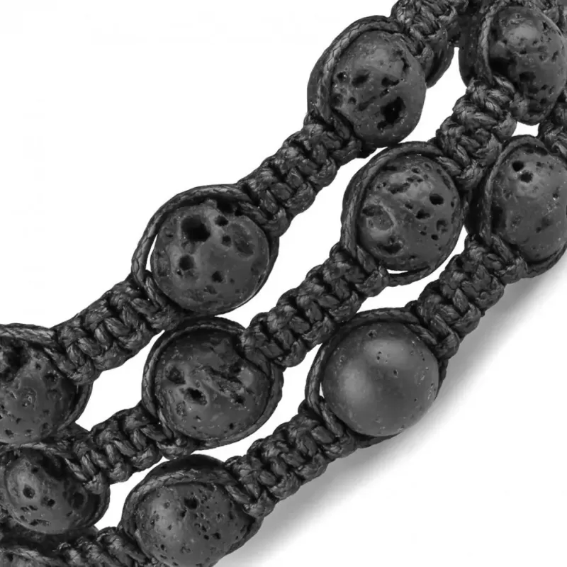 Браслет-спираль Everiot Select LNS-0108 из лавы (базальта)