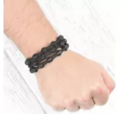 Браслет-спираль Everiot Select LNS-0108 из лавы (базальта)
