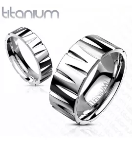 Кольцо Spikes из титана R-TI-0321