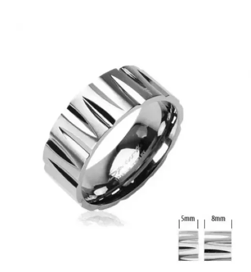 Кольцо Spikes из титана R-TI-0321