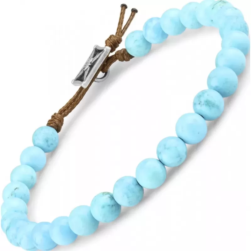 Тонкий браслет Everiot Select LNS-0235 из бирюзы