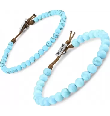 Тонкий браслет Everiot Select LNS-0235 из бирюзы