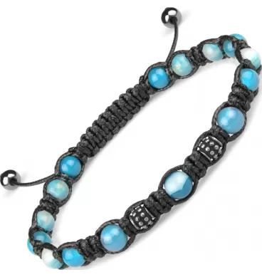 Плетеный браслет Шамбала из агата Everiot Select LNS-2088