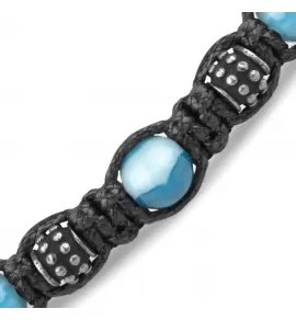 Плетеный браслет Шамбала из агата Everiot Select LNS-2088