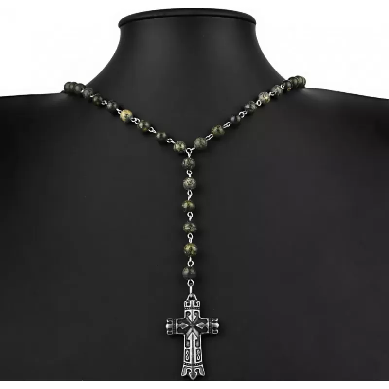 Розарий с крестом Everiot Select LNS-3080 из змеевика